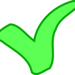 Clipart - green OK / success symbol