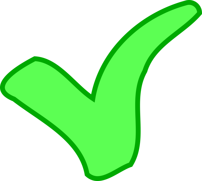 Clipart - green OK / success symbol